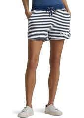 Ralph Lauren Striped French Terry Drawcord Shorts
