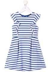 Ralph Lauren striped short-sleeve day dress
