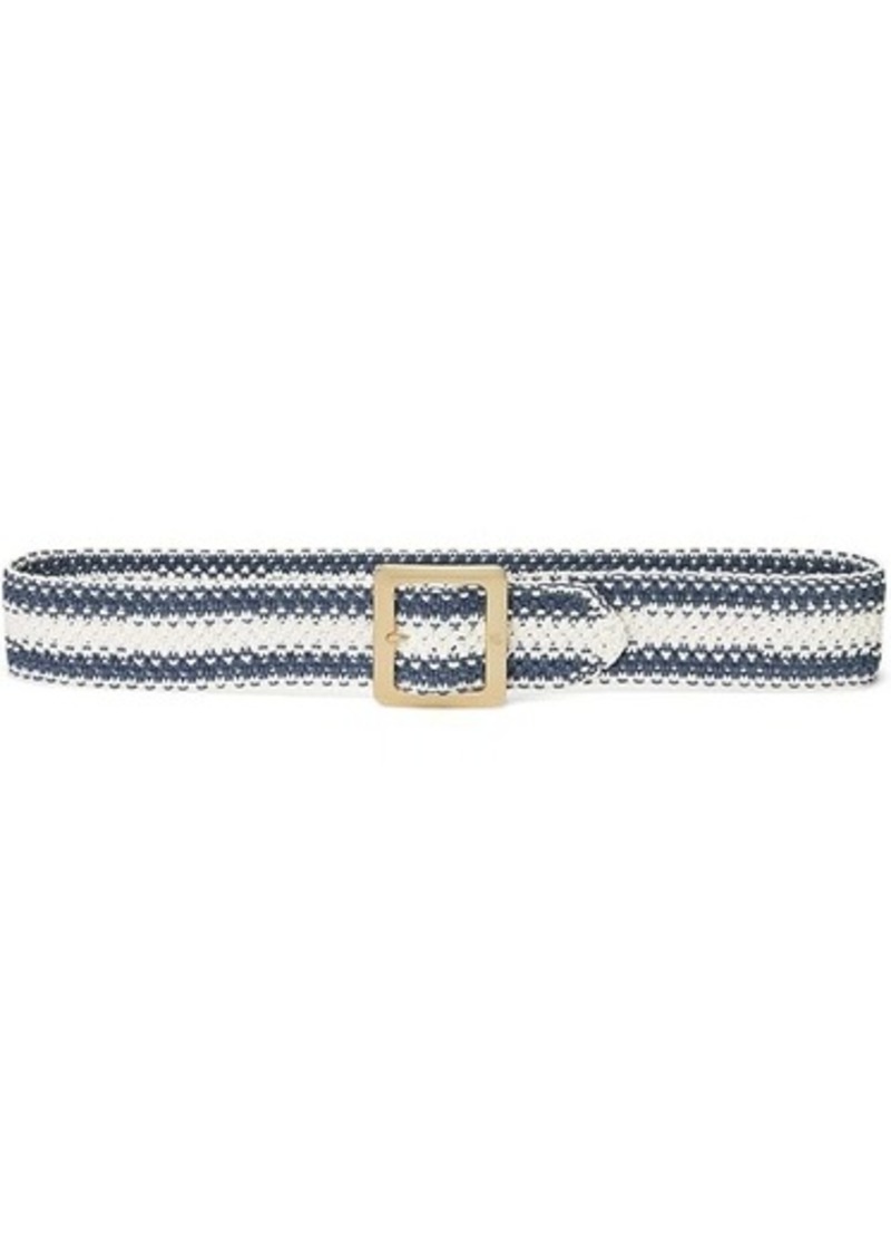 Ralph Lauren Striped Woven Wide Belt