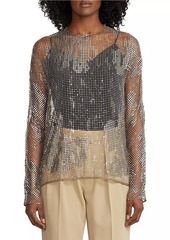 Ralph Lauren Studded Netted Top