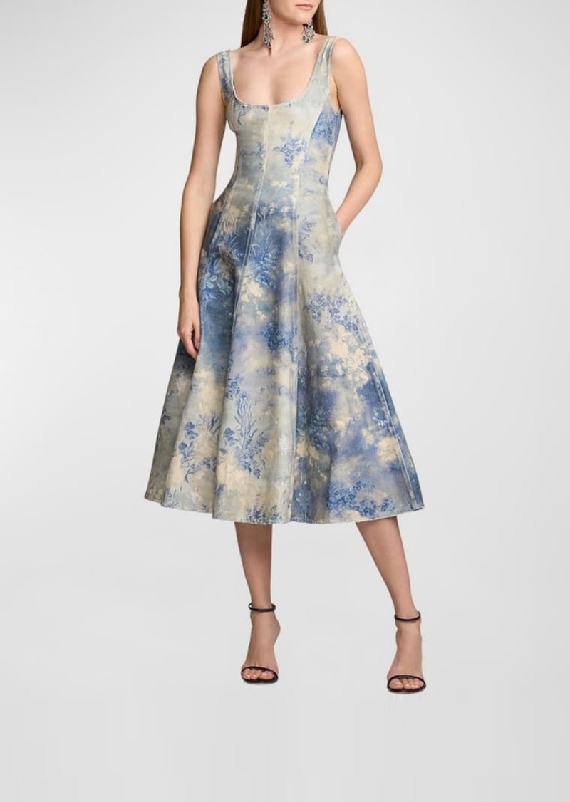 Ralph Lauren Tarian Denim Sleeveless Day Dress
