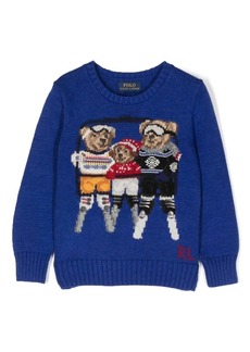 Ralph Lauren teddy-print jumper