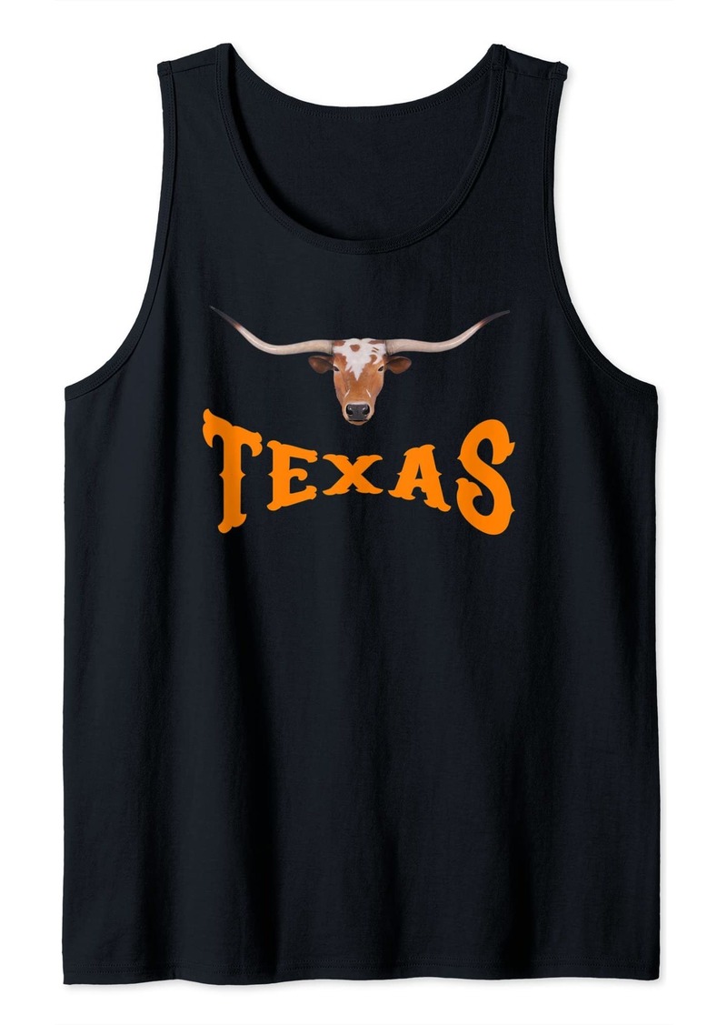 Ralph Lauren Texas Name With Longhorn Steer's Head Tank Top
