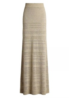 Ralph Lauren Textured Knit Maxi Skirt