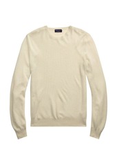 Ralph Lauren Thermal-Knit Silk-Cashmere Crewneck Sweater