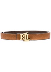 Ralph Lauren thin logo plaque belt