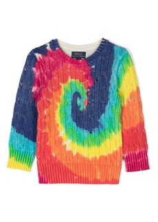Ralph Lauren tie-dye cable-knit jumper