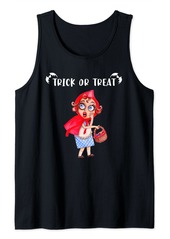 Ralph Lauren Trick or Treat Girl With Red Cape Tank Top