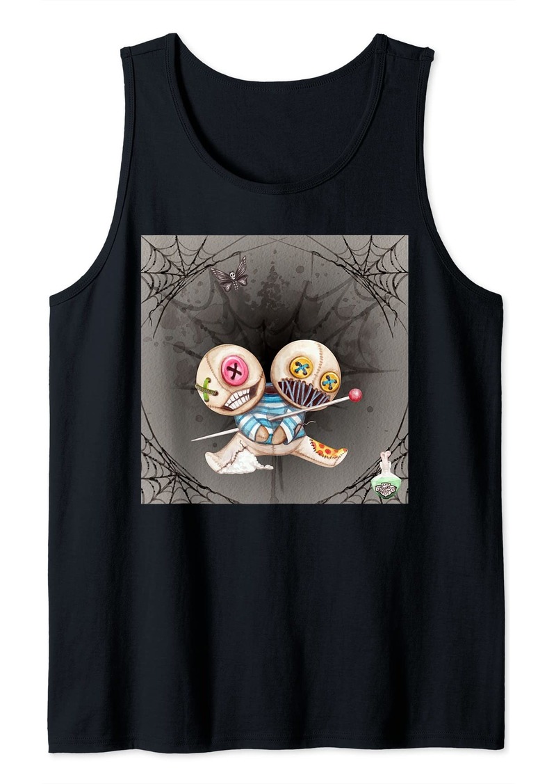 Ralph Lauren Trick or Treat VooDoo Twin Dolls Stuck In a Web Tank Top