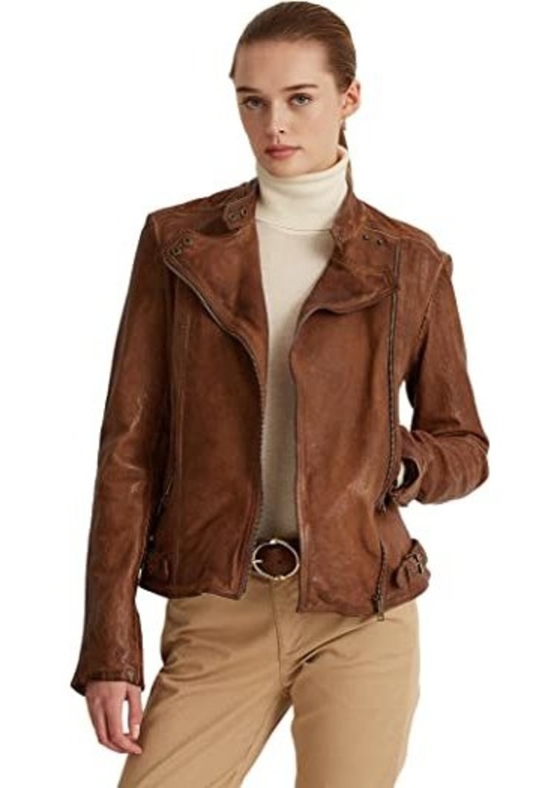 Ralph Lauren Tumbled-Leather Jacket