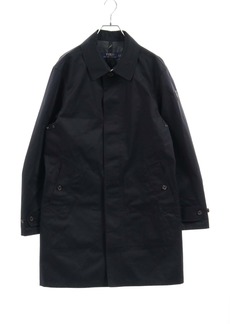 Ralph Lauren Twill Walking Coat Convertible Collar Coat Dark Navy