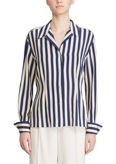 Ralph Lauren Vanna Striped Silk Shirt