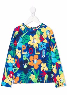Ralph Lauren vibrant floral logo T-shirt