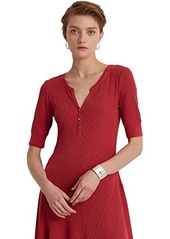 Ralph Lauren Waffle Knit Fit-and-Flare Dress