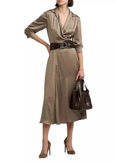 Ralph Lauren Washed Charmeuse Shirtdress