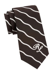 Ralph Lauren Wave Initials Silk Tie