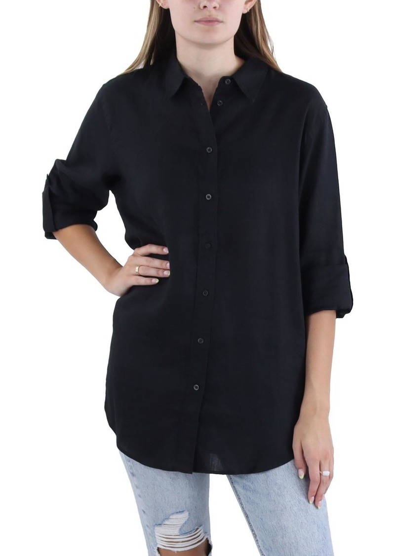 Ralph Lauren Womens Collar Business Button-Down Top