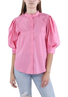 Ralph Lauren Womens Collar Shirt Button-Down Top