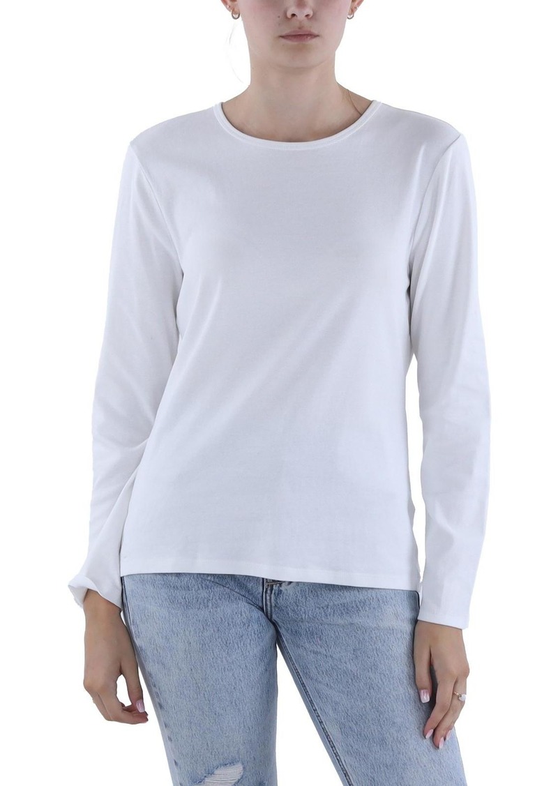 Ralph Lauren Womens Cotton Crew Neck Pullover Top