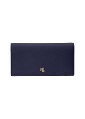 Ralph Lauren Women's Crosshatch Leather Slim Snapped-Closure Wallet - Lauren Tan