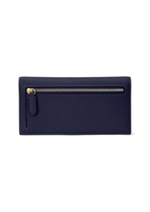 Ralph Lauren Women's Crosshatch Leather Slim Snapped-Closure Wallet - Lauren Tan