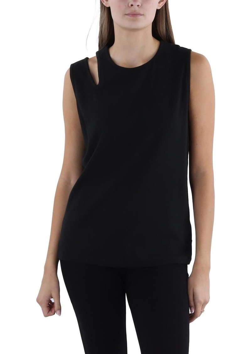 Ralph Lauren Womens Cutout Sleeveless Shell