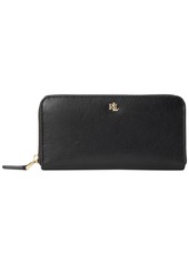 Ralph Lauren Women's Full-Grain Leather Large Zip Continental Wallet - Lauren Tan
