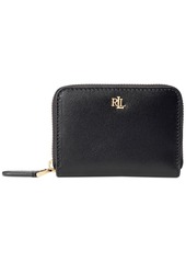 Ralph Lauren Women's Full-Grain Leather Small Zip Continental Wallet - Red