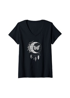 Ralph Lauren Womens I Love You to the Moon And Back Celestial Designed V-Neck T-Shirt