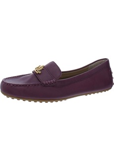 Ralph Lauren Womens Leather Slip-On Loafers