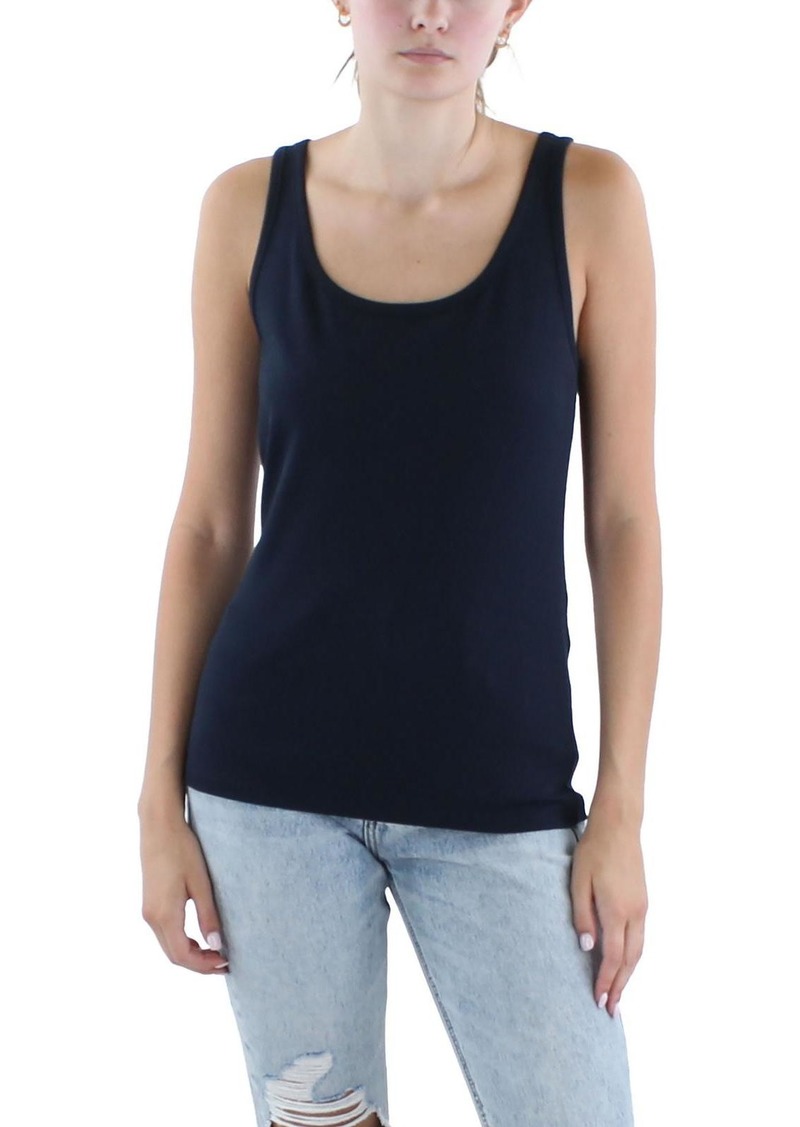 Ralph Lauren Womens Sleeveless Ribbed Tank Top