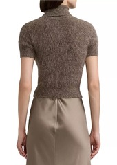 Ralph Lauren Wool-Blend Turtleneck Short-Sleeve Sweater