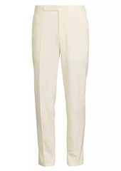 Ralph Lauren Wool Gabardine Flat-Front Trousers