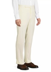 Ralph Lauren Wool Gabardine Flat-Front Trousers