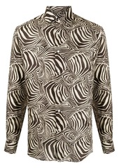 Ralph Lauren zebra-print linen shirt