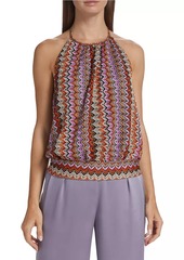 Ramy Brook Adda Open-Knit Zig-Zag Tank Top