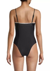 Ramy Brook Addisyn Whipstitch One-Piece Swimsuit