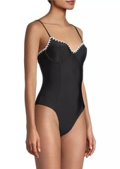 Ramy Brook Addisyn Whipstitch One-Piece Swimsuit