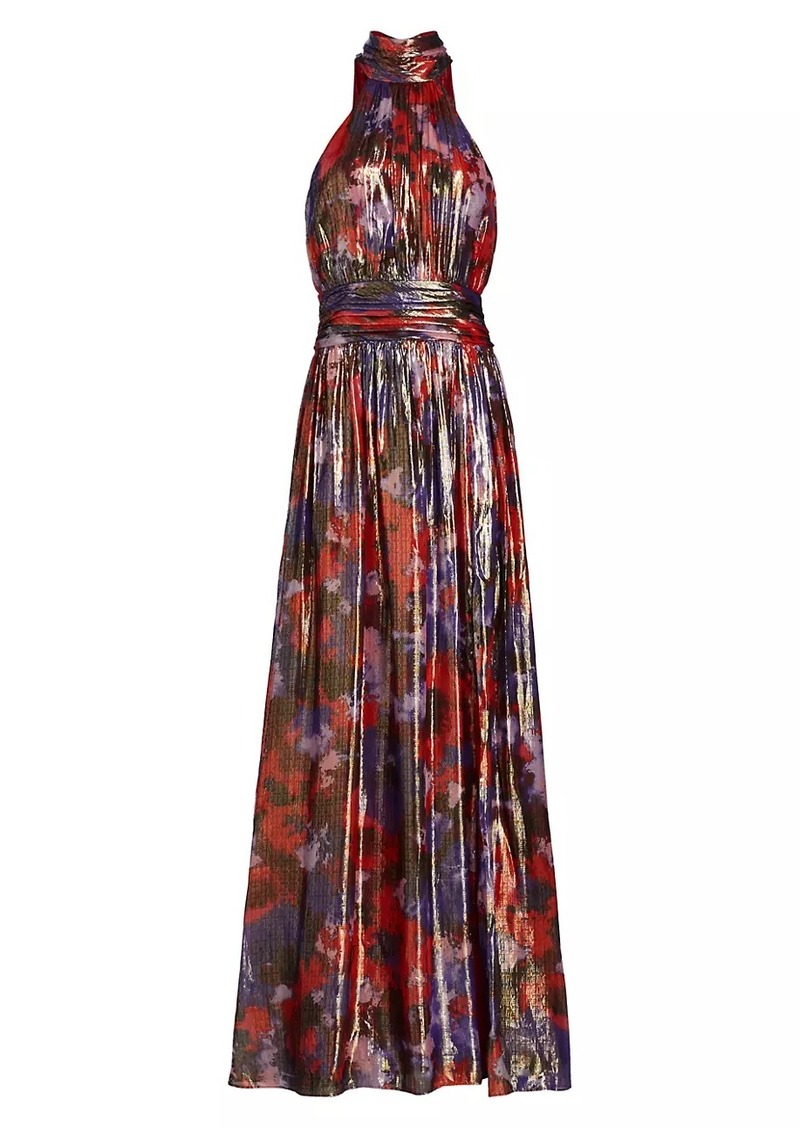 Ramy Brook Ainsley Floral Halter Maxi Dress