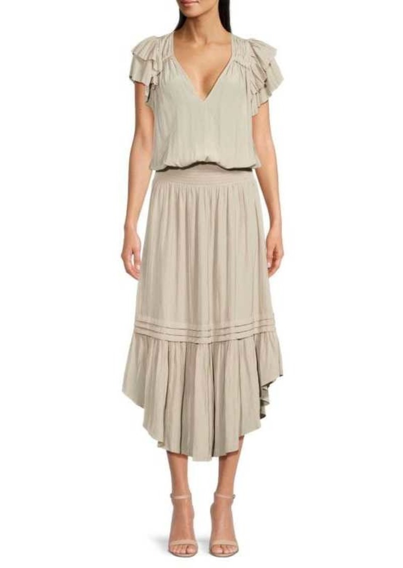 Ramy Brook Ali Ruffle Blouson Dress