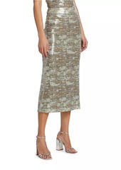 Ramy Brook Alpha Sequined Midi-Skirt