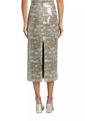 Ramy Brook Alpha Sequined Midi-Skirt