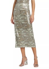 Ramy Brook Alpha Sequined Midi-Skirt