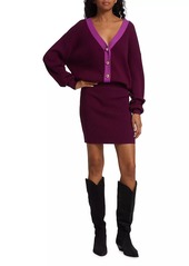 Ramy Brook Andrea V-Neck Mini Sweater Dress