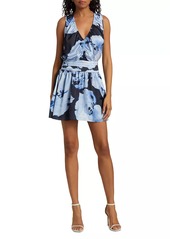 Ramy Brook Ashlynn Floral V-Neck Minidress