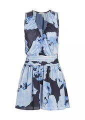 Ramy Brook Ashlynn Floral V-Neck Minidress