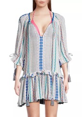 Ramy Brook Aspyn Striped Tassel Minidress