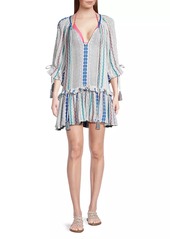 Ramy Brook Aspyn Striped Tassel Minidress