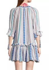 Ramy Brook Aspyn Striped Tassel Minidress