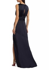 Ramy Brook August Satin Sleeveless Gown